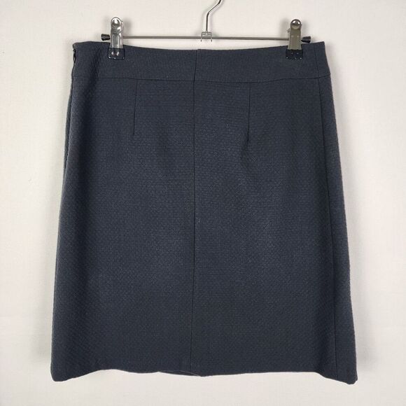 J Mclaughlin Black Nautical Mini Skirt Size 4 Sailor Academia Preppy School - Picture 2 of 6